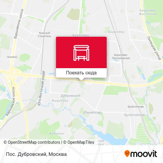 Карта Пос. Дубровский