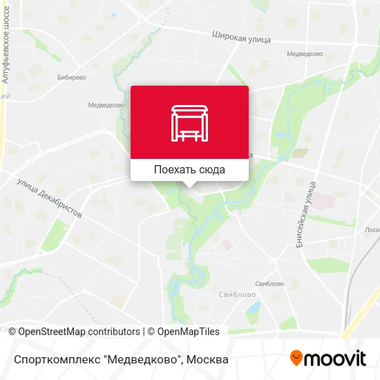 Карта Спорткомплекс "Медведково"