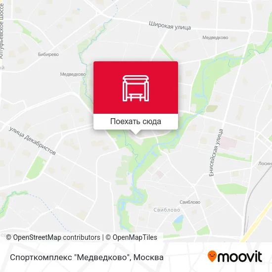 Карта Спорткомплекс "Медведково"