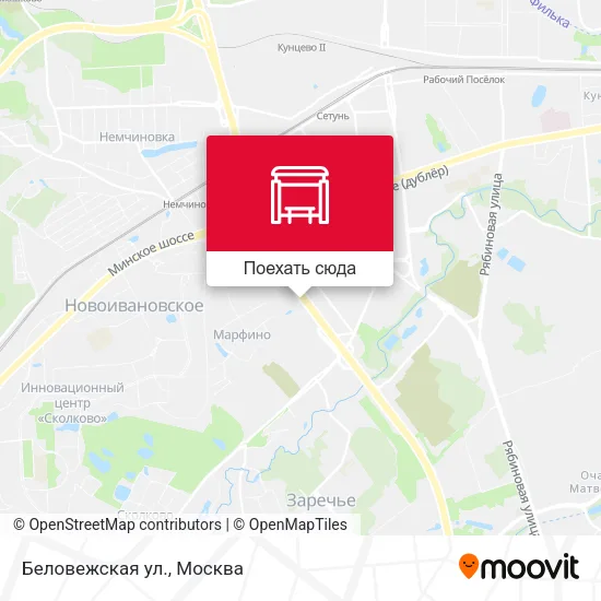 Карта Беловежская ул.