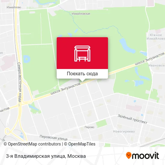Карта 3-я Владимирская улица