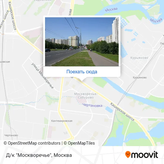 Карта Д/к "Москворечье"
