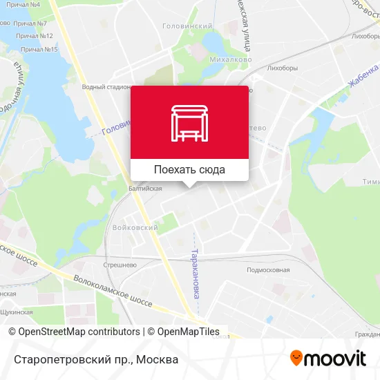 Карта Старопетровский пр.