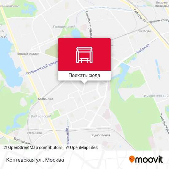 Карта Коптевская ул.