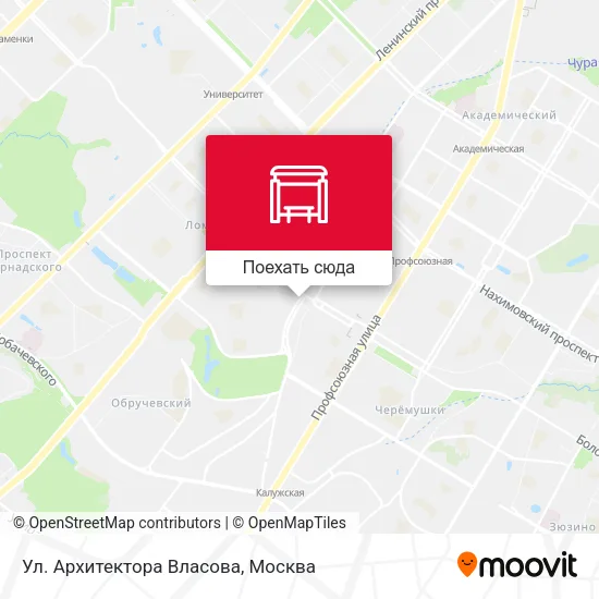 Карта Ул. Архитектора Власова