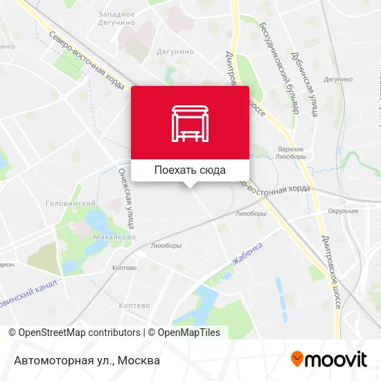Карта Автомоторная ул.