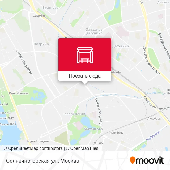 Карта Солнечногорская ул.