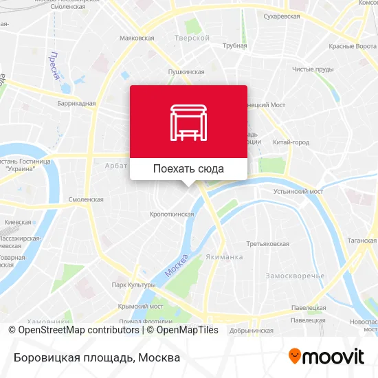 Карта Боровицкая площадь