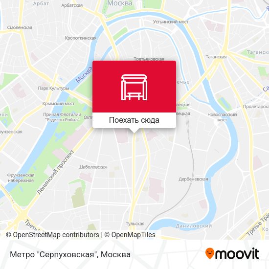 Карта Метро "Серпуховская"