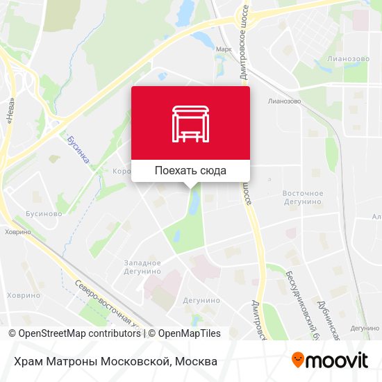 Карта Храм Матроны Московской