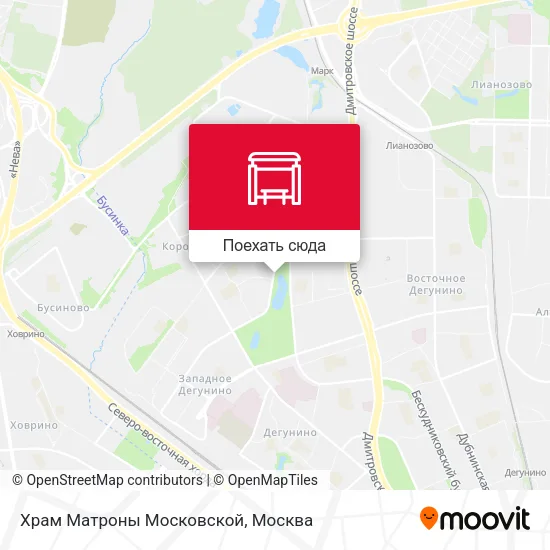 Карта Храм Матроны Московской