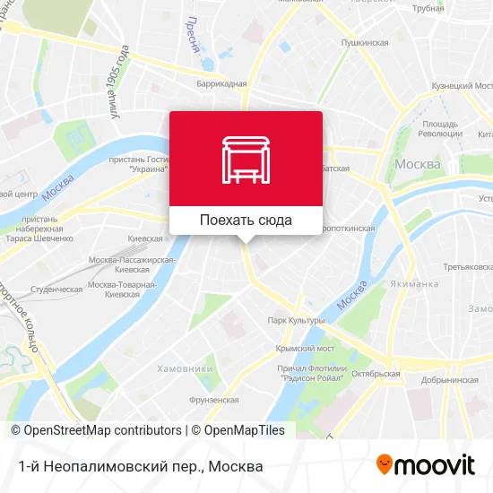 Карта 1-й Неопалимовский пер.