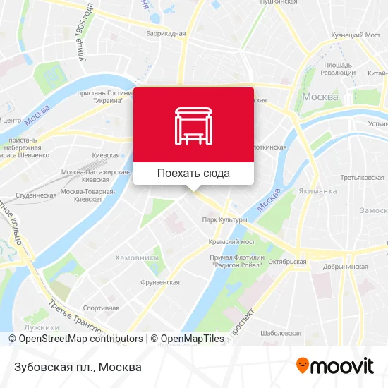 Карта Зубовская пл.