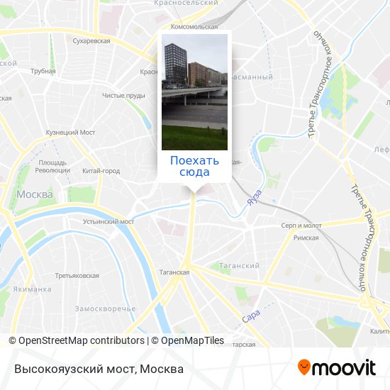 Карта Высокояузский мост