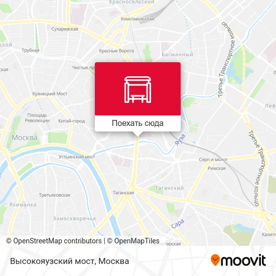 Карта Высокояузский мост