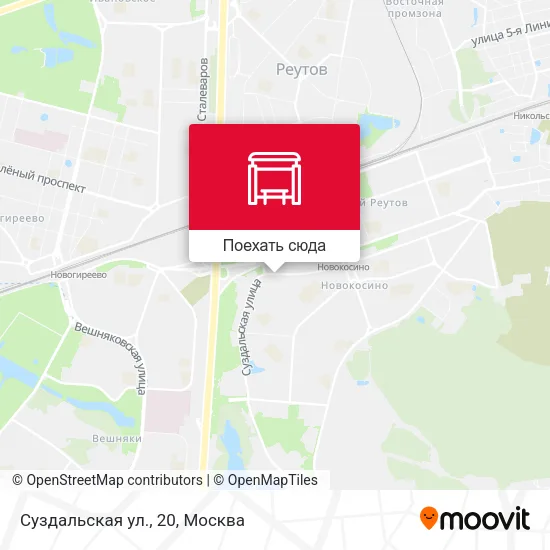 Карта Суздальская ул., 20