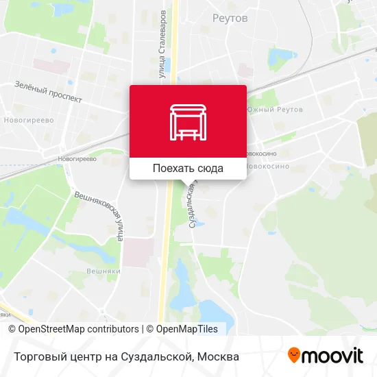 Карта Торговый центр на Суздальской