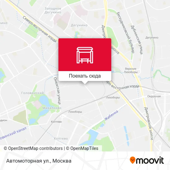 Карта Автомоторная ул.