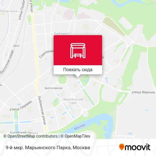Карта 9-й мкр. Марьинского Парка