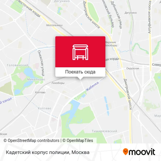 Карта Кадетский корпус полиции