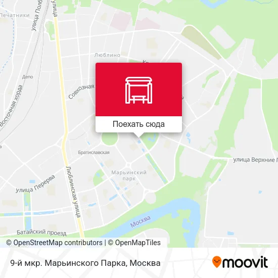 Карта 9-й мкр. Марьинского Парка