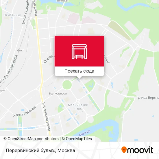 Карта Перервинский бульв.
