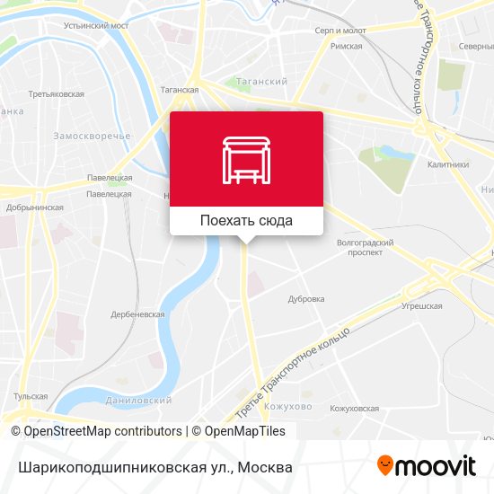 Карта Шарикоподшипниковская ул.