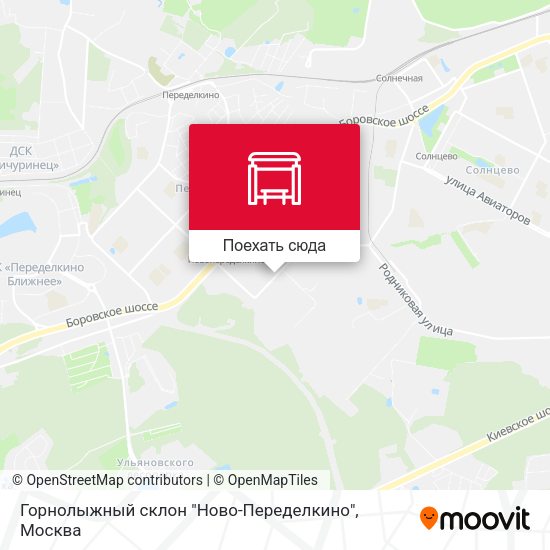 Карта Горнолыжный склон "Ново-Переделкино"