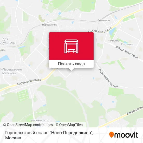 Карта Горнолыжный склон "Ново-Переделкино"