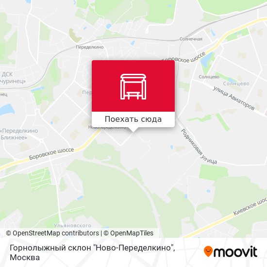Карта Горнолыжный склон "Ново-Переделкино"
