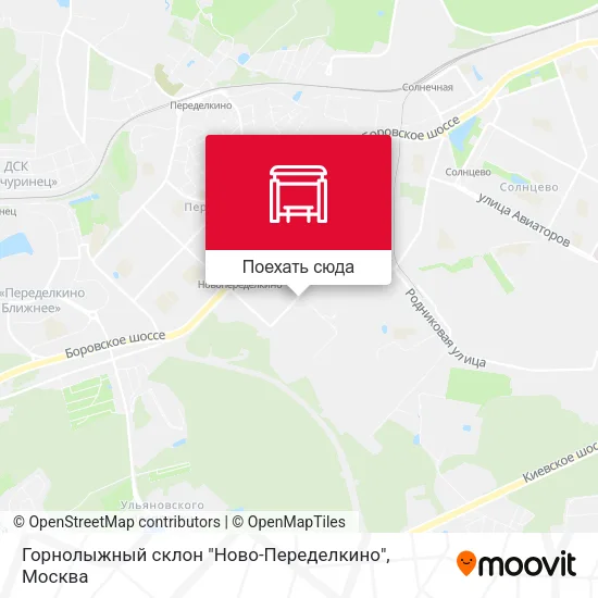 Карта Горнолыжный склон "Ново-Переделкино"