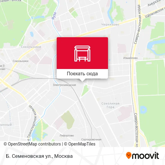 Карта Б. Семеновская ул.