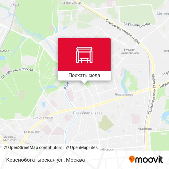 Карта Краснобогатырская ул.