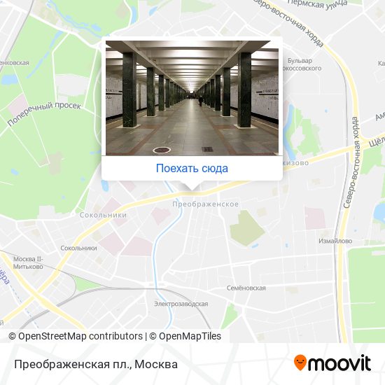 Карта Преображенская пл.