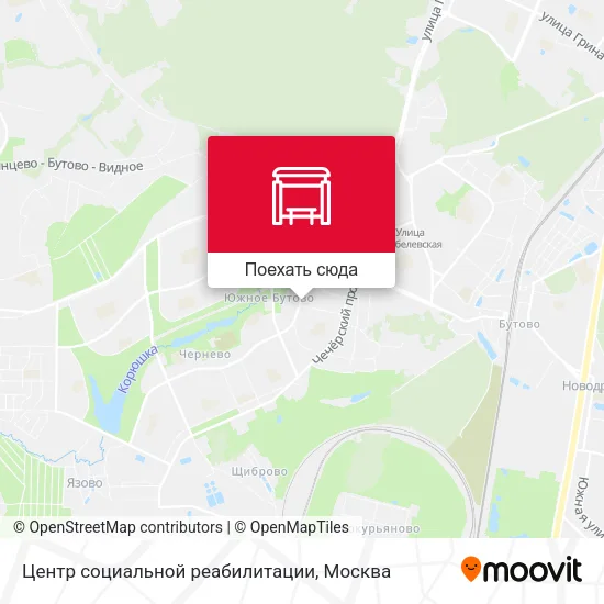 Карта Центр социальной реабилитации
