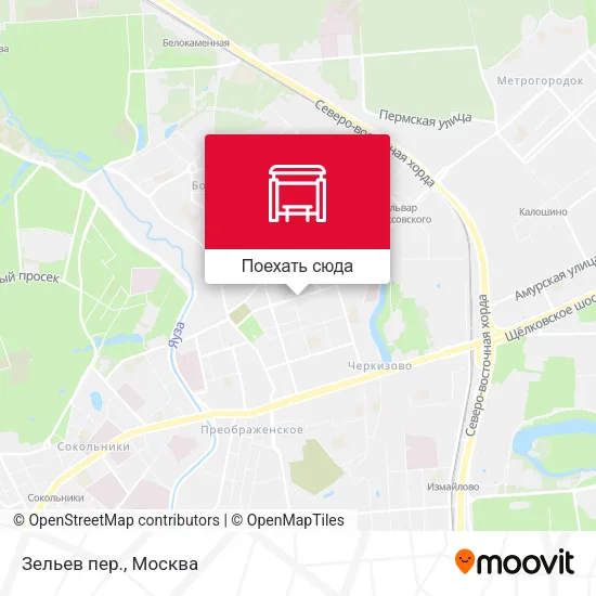 Карта Зельев пер.