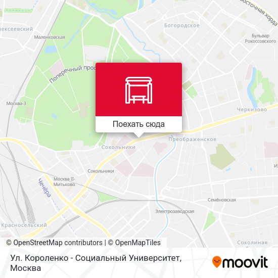 Карта Ул. Короленко - Социальный Университет