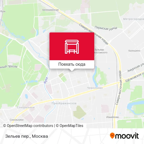 Карта Зельев пер.