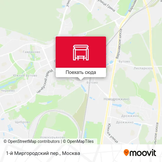 Карта 1-й Миргородский пер.
