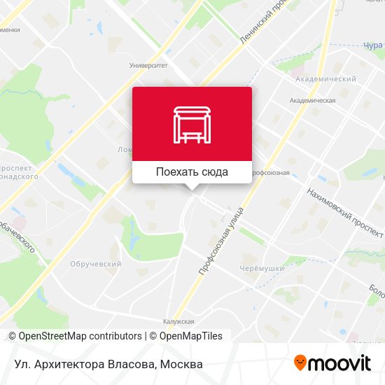 Карта Ул. Архитектора Власова