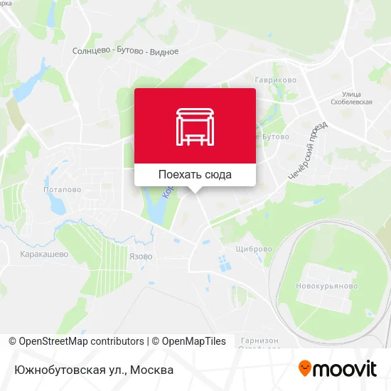 Карта Южнобутовская ул.