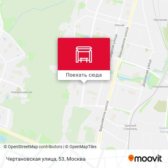 Карта Чертановская улица, 53