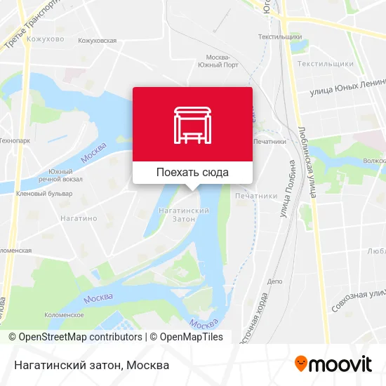 Карта Нагатинский затон