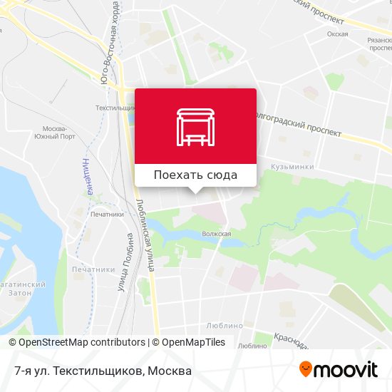 Карта 7-я ул. Текстильщиков