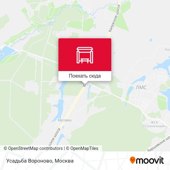 Карта Усадьба Вороново