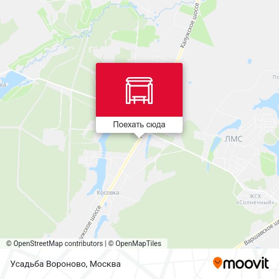Карта Усадьба Вороново