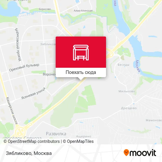 Карта Зябликово