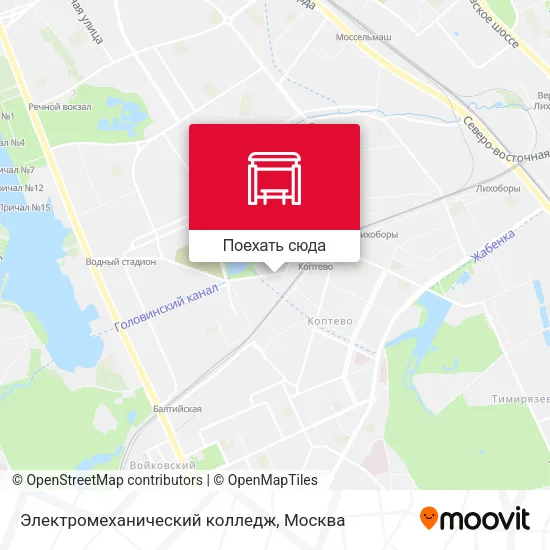 Карта Электромеханический колледж
