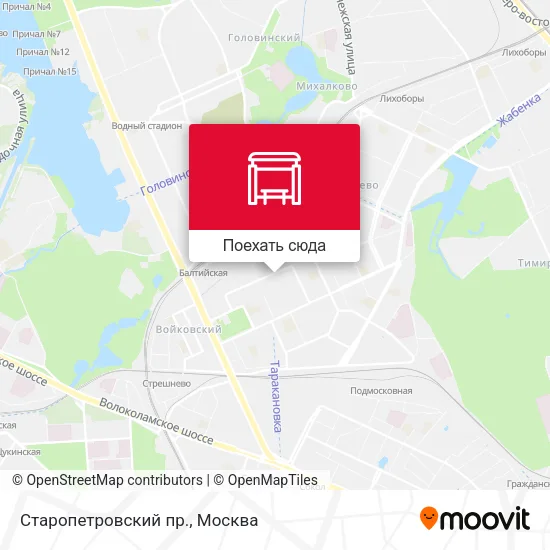 Карта Старопетровский пр.
