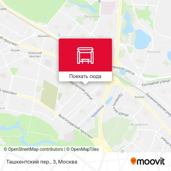 Карта Ташкентский пер., 3